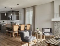 Main floor in the Aurora showhome by Alquinn Homes in Woodbend, Leduc.