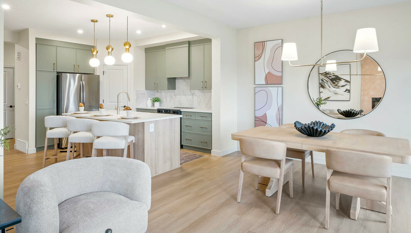 Seville showhome by Bedrock Homes in Woodbend, Leduc.